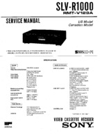 Sony SLVR1000 OEM Service