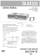 SONY TA-AX335 OEM Service
