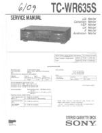 Sony TC-WR635S OEM Service