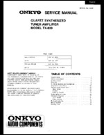 Onkyo TX820 OEM Service
