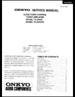 Onkyo TXSV525R OEM Service