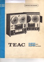 Teac A-2080 OEM Owners