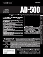 Teac AD-500 OEM Owners