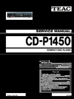 Teac CD-P1450 OEM Service