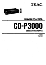 Teac CD-P3000 OEM Service