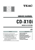 Teac CD-X10i OEM Service