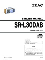 Teac SR-L30DAB OEM Service