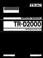 Teac TR-D2000 OEM Service