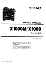 Teac X-1000M OEM Service