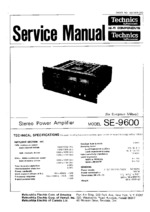 Technics SE-9600 OEM Service
