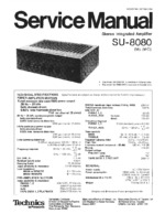 Technics SU8080 OEM Service