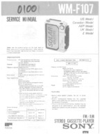 SONY WM-F107 OEM Service
