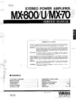 YAMAHA MX800U OEM Service