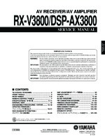 Yamaha DSP-AX3800 OEM Service