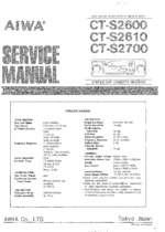 AIWA CTS2700 OEM Service